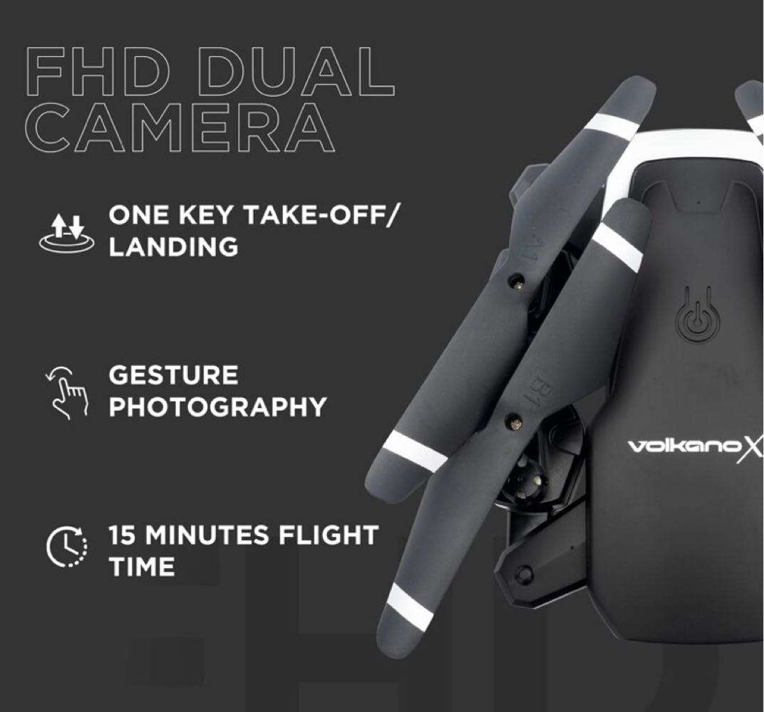 Volkano X HD Camera Folding Drone