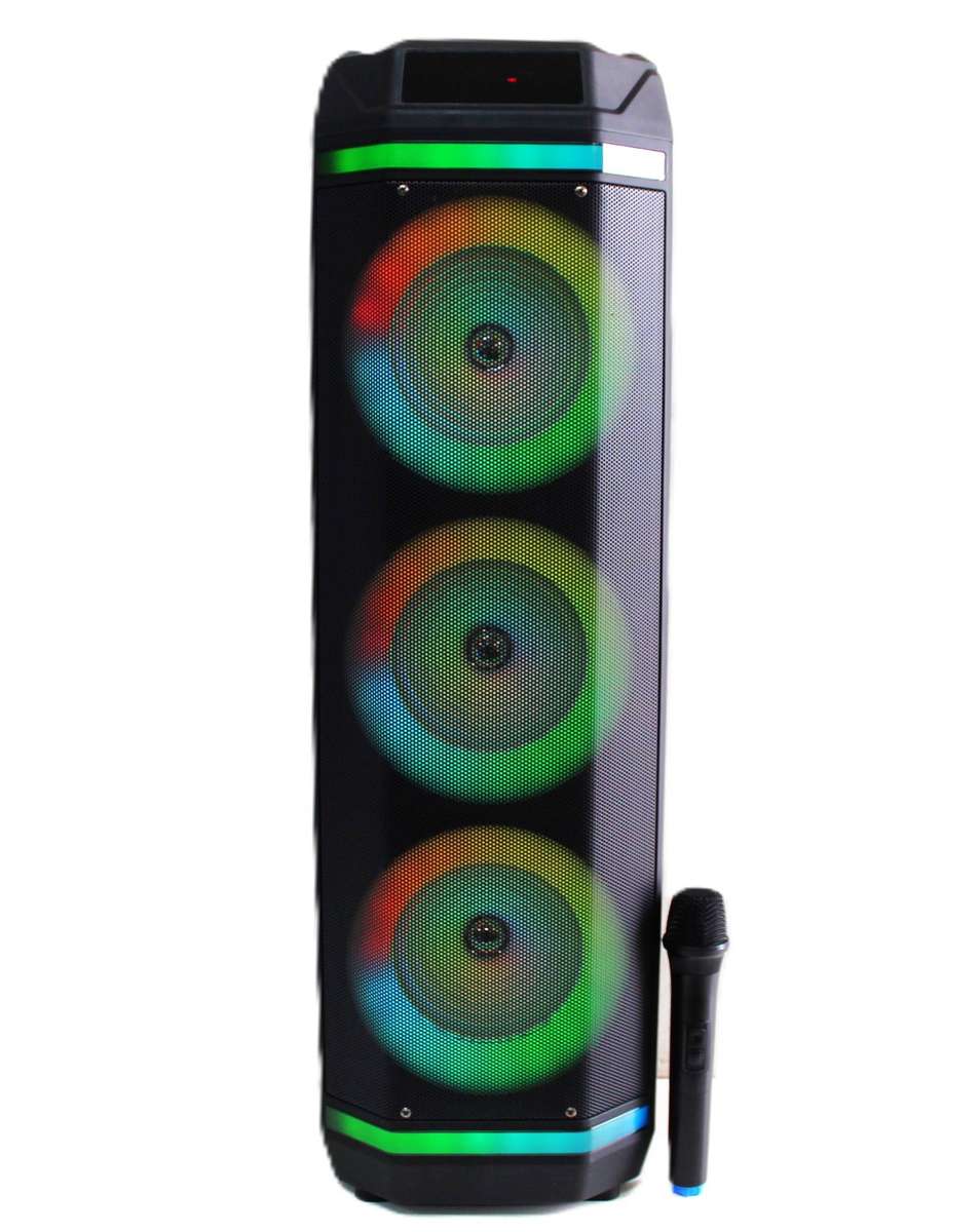 Lexuco 8.5'' Triple Bluetooth Trolley Speaker
