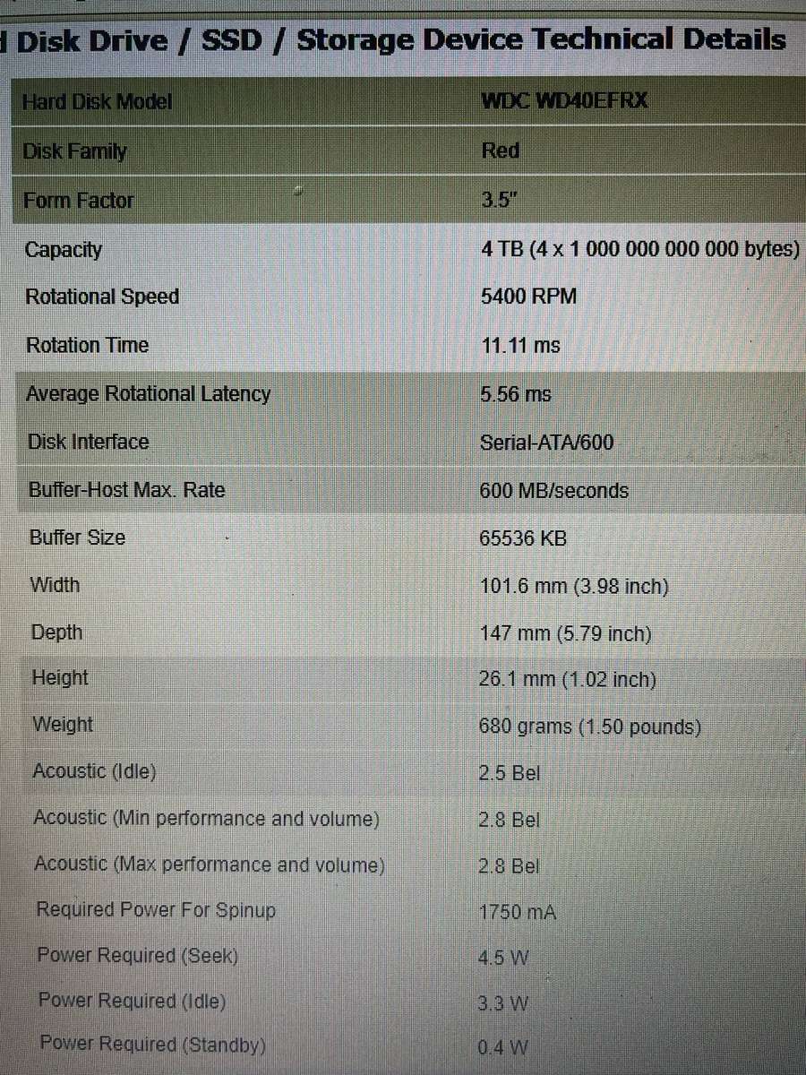 4TB WD NAS Hard Drive