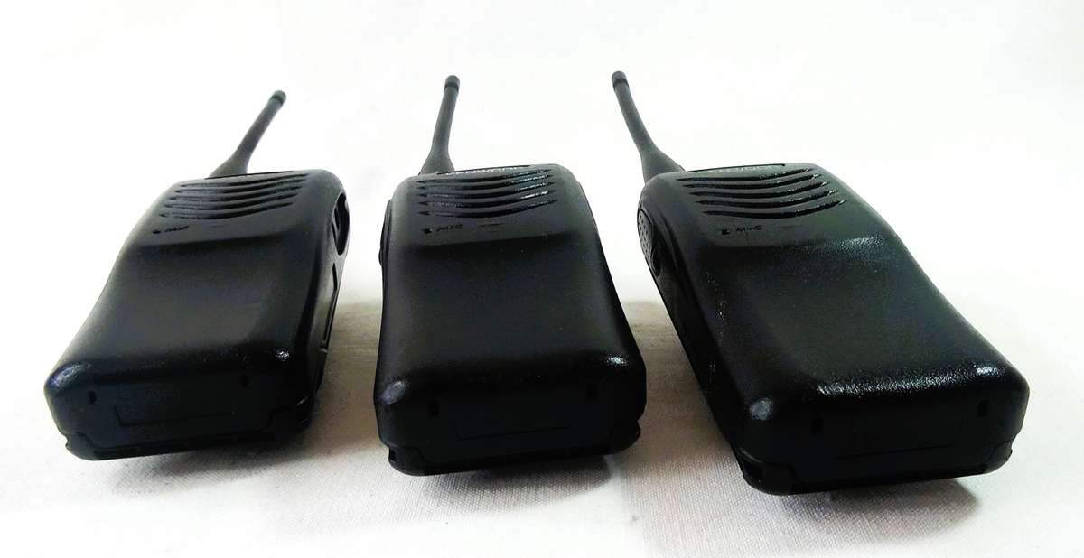 3 x Kenwood TK 3000 UHF FM Radio Transceiver with 1 x power supply and 1 x Desk top Base