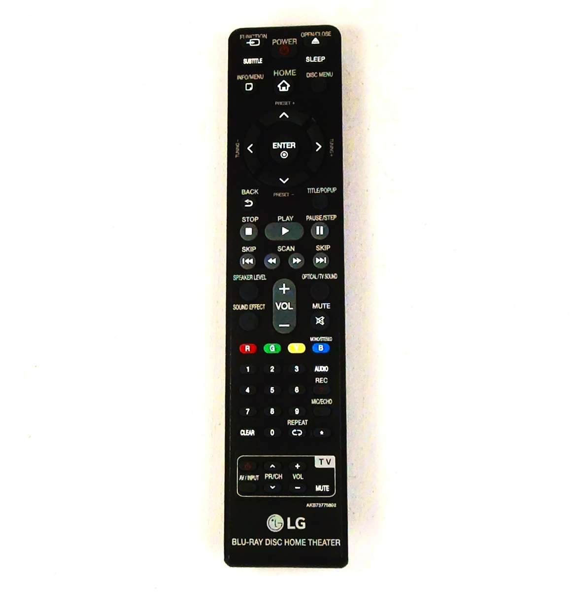 GENUINE LG BLU_RAY DISC HOME THEATER AKB73775802 REMOTE CONTROLLER