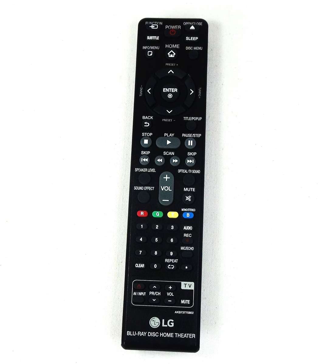 GENUINE LG BLU_RAY DISC HOME THEATER AKB73775802 REMOTE CONTROLLER