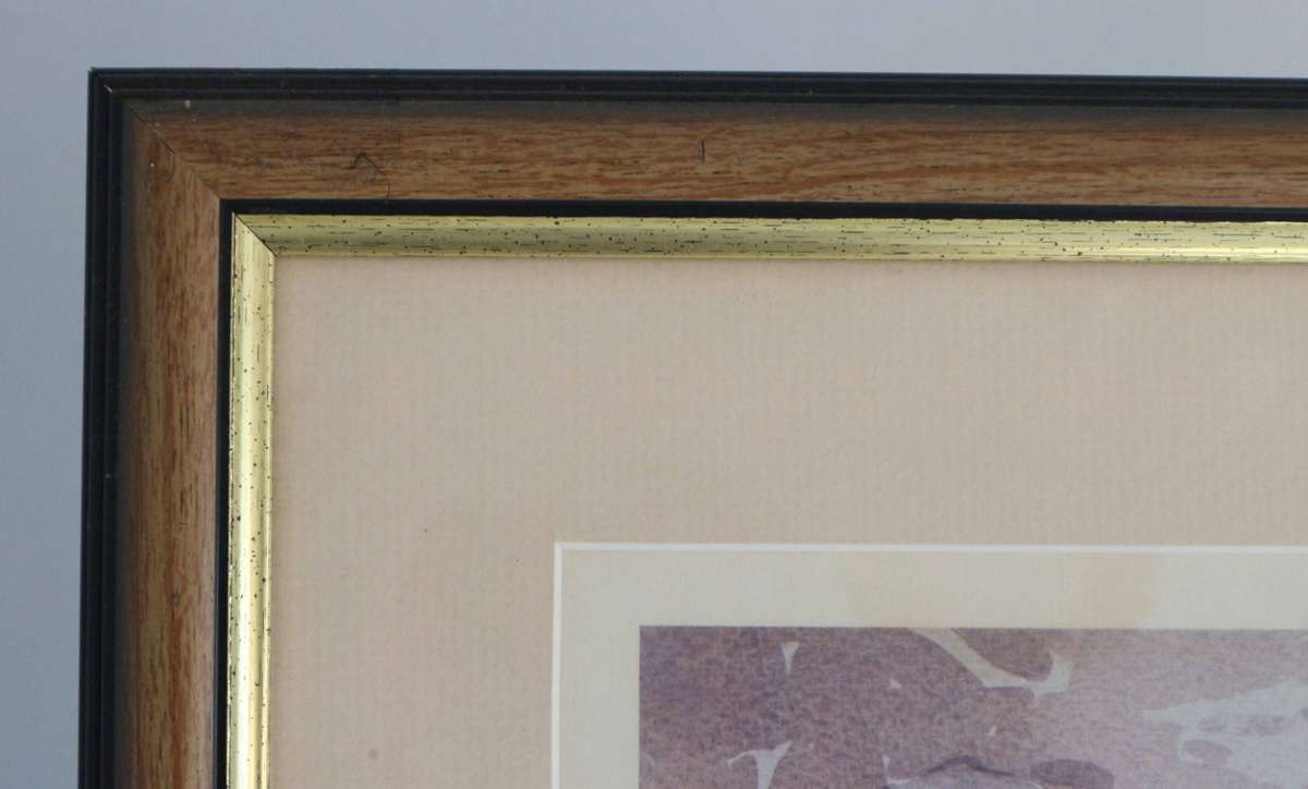 Painting by Lucy.M.Wiles - Little Boy And Girl with white Ducks