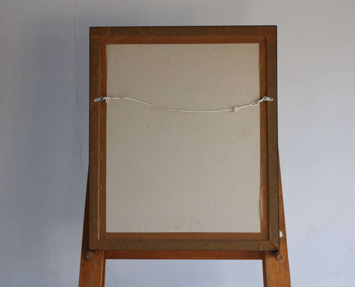 Painting by Lucy.M.Wiles - Little Boy And Girl with white Ducks