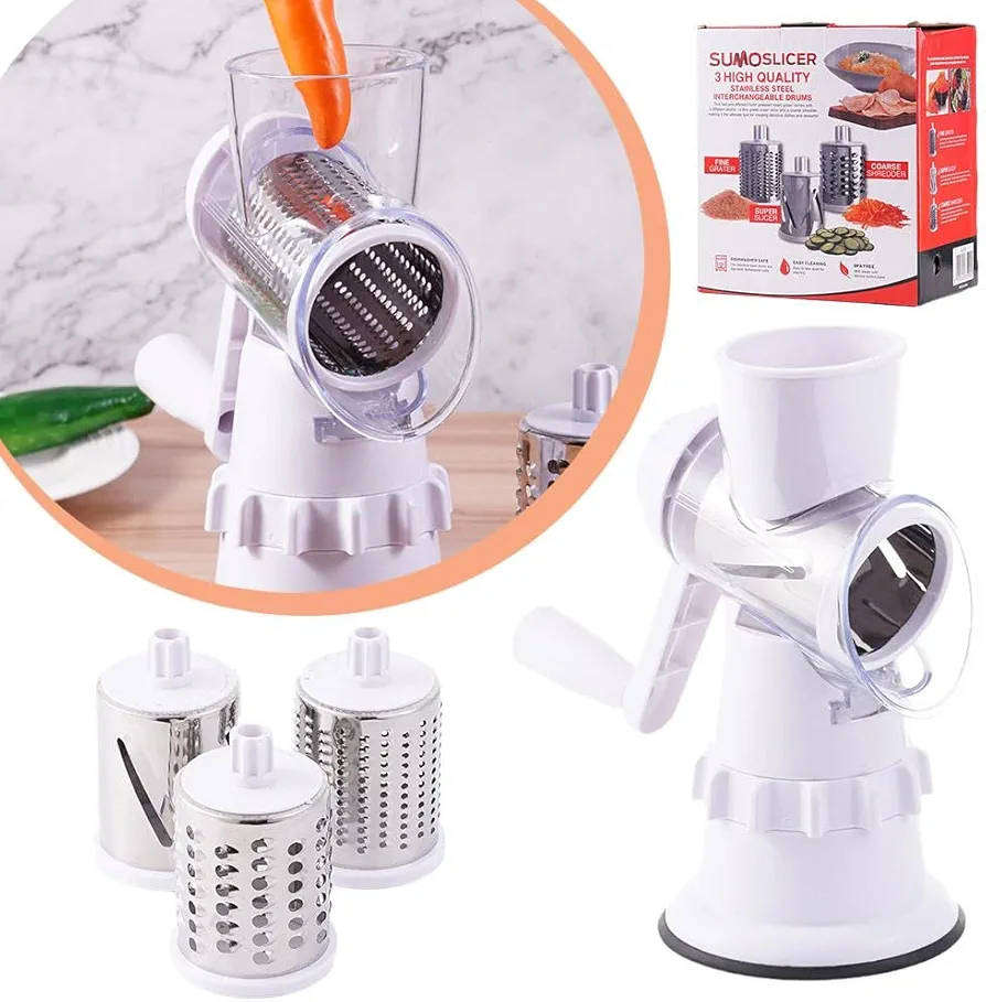 3 In 1 Multifunctional Manual Vegetable Cutter, Slicer, Grater, Shrader