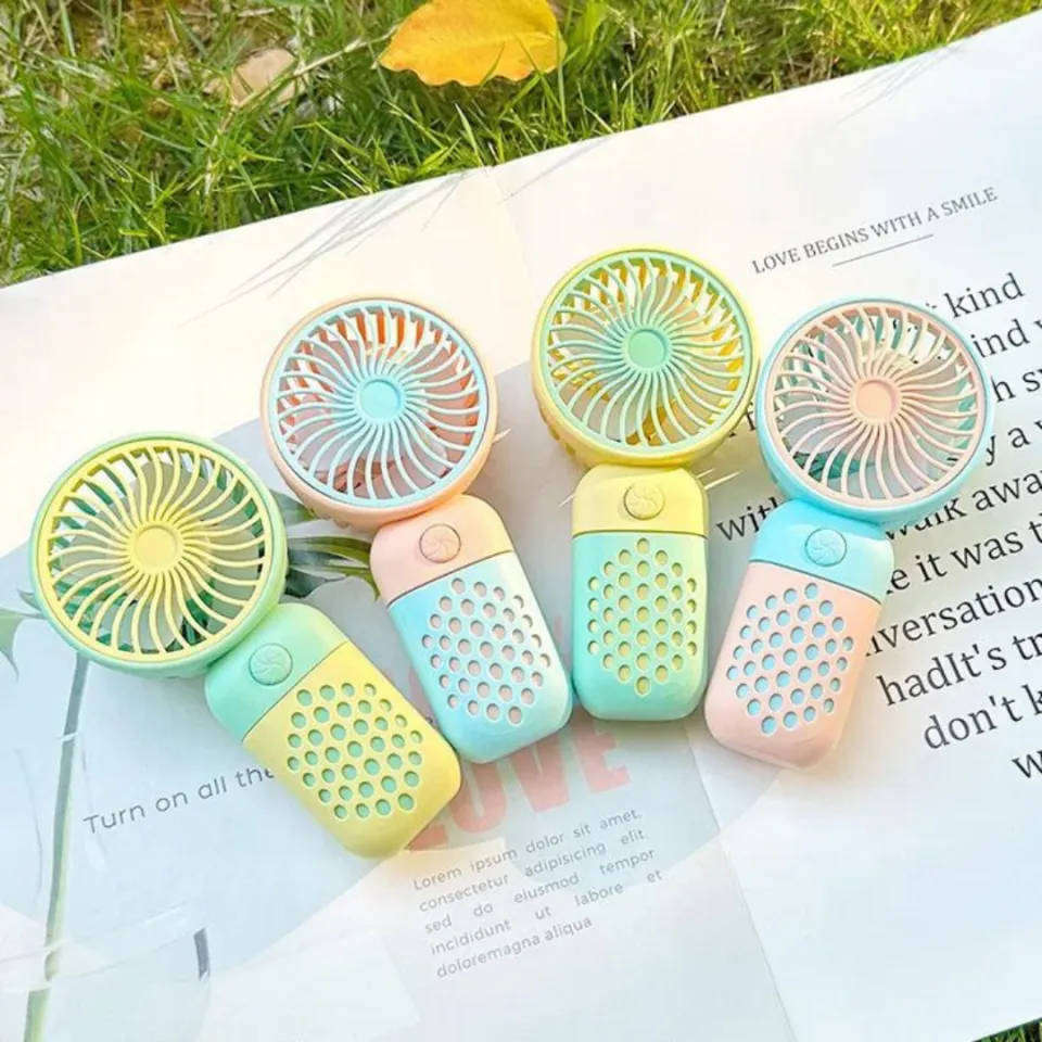 Pocket fan Portable Mini USB Rechargeable Handheld Powerful Fan