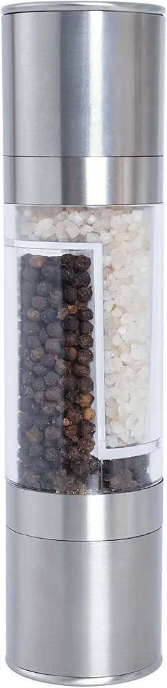 2 in 1 Salt and Pepper Grinder Stainless Steel Manual.