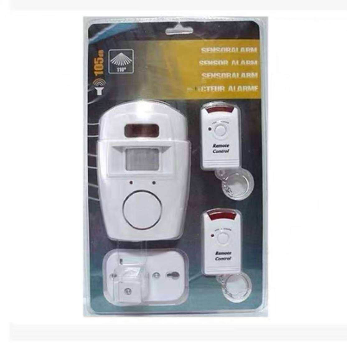 Motion Detector Sensor Security Alarm With Two Remotes