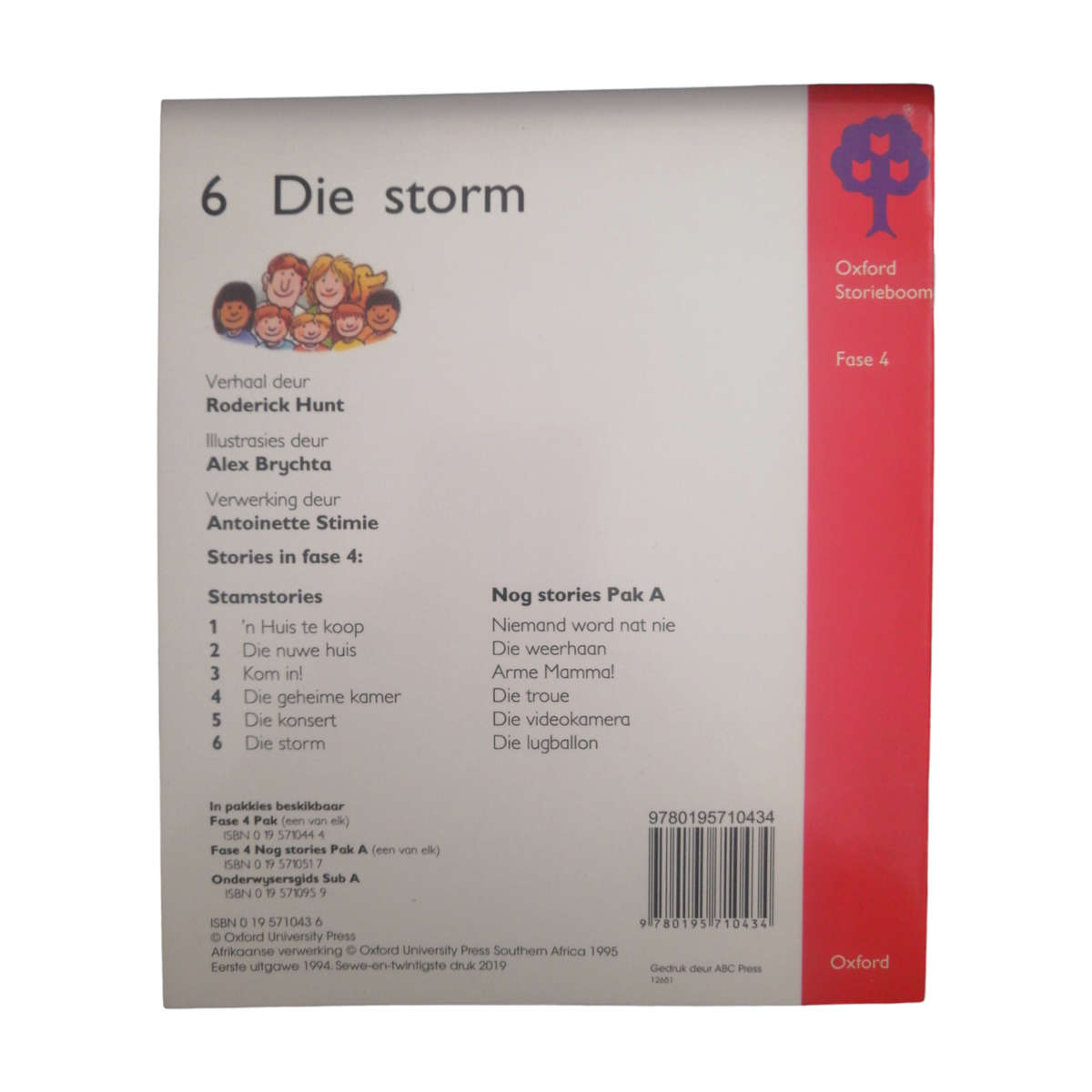 2019 Oxford Storieboom Fase 4 Book 1-6 by Roderick Hunt and Alex Brychta 6 Book Set Softcover