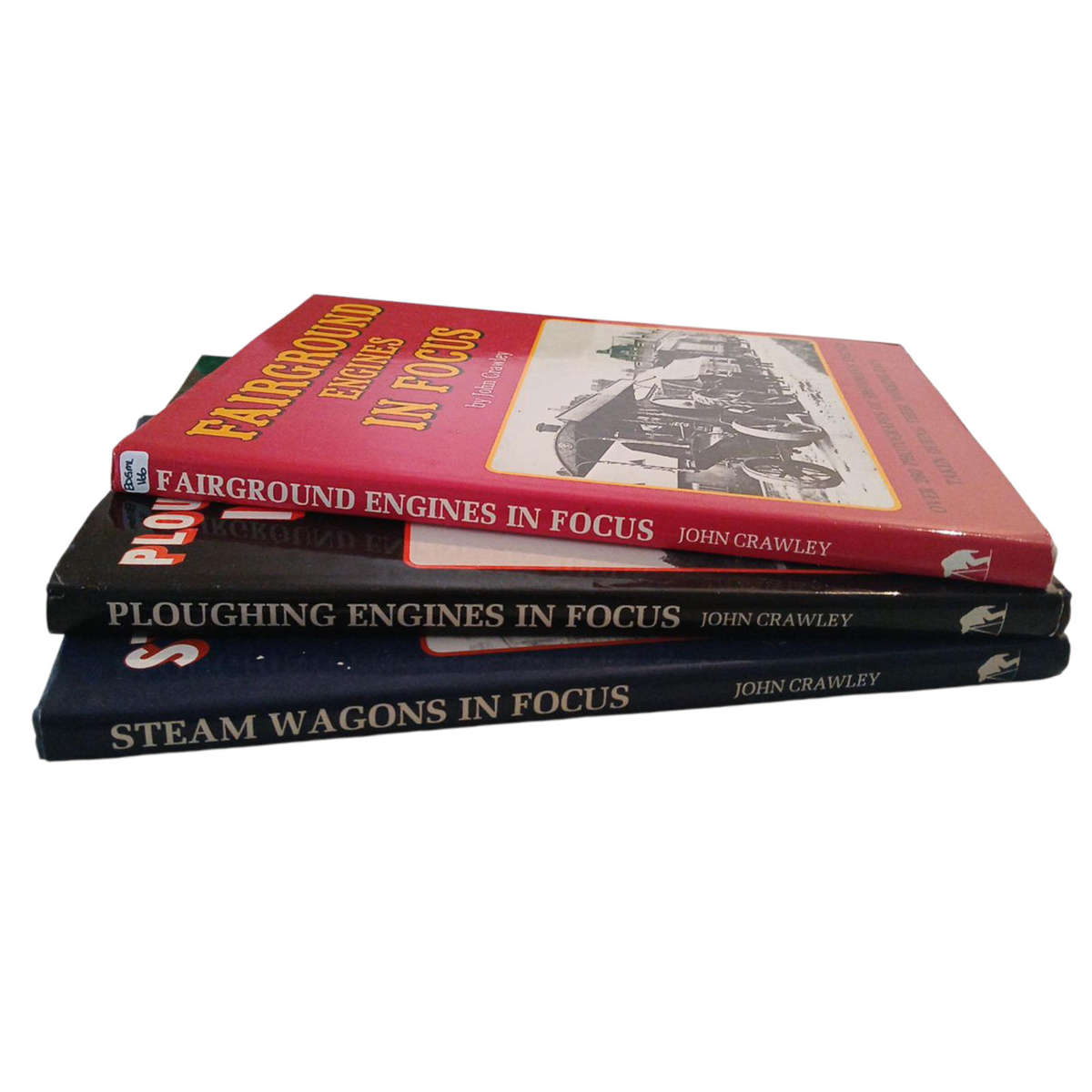 Set of 3 John Crawley Hardcover w/o Dustjacket, Fairground Engines In Focus, Steam Eagons In Focus,
