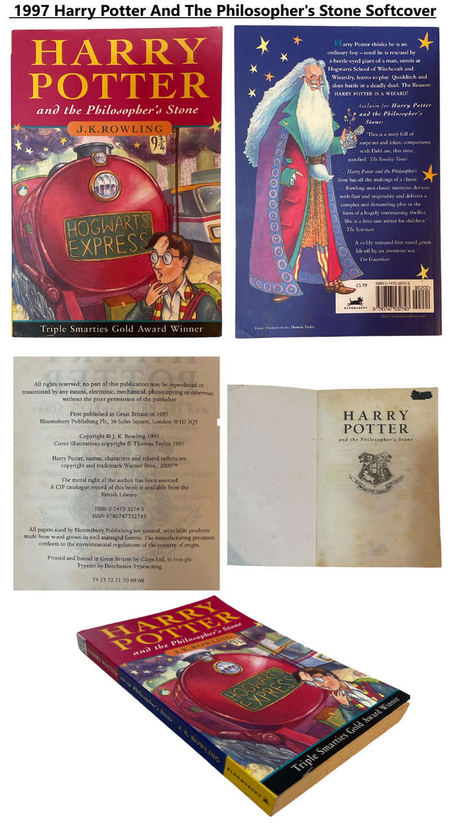 Harry Potter Book 1-7 Set and Harry Potter by J. K. Rowling  1997 Harry Potter And The Philosopher's
