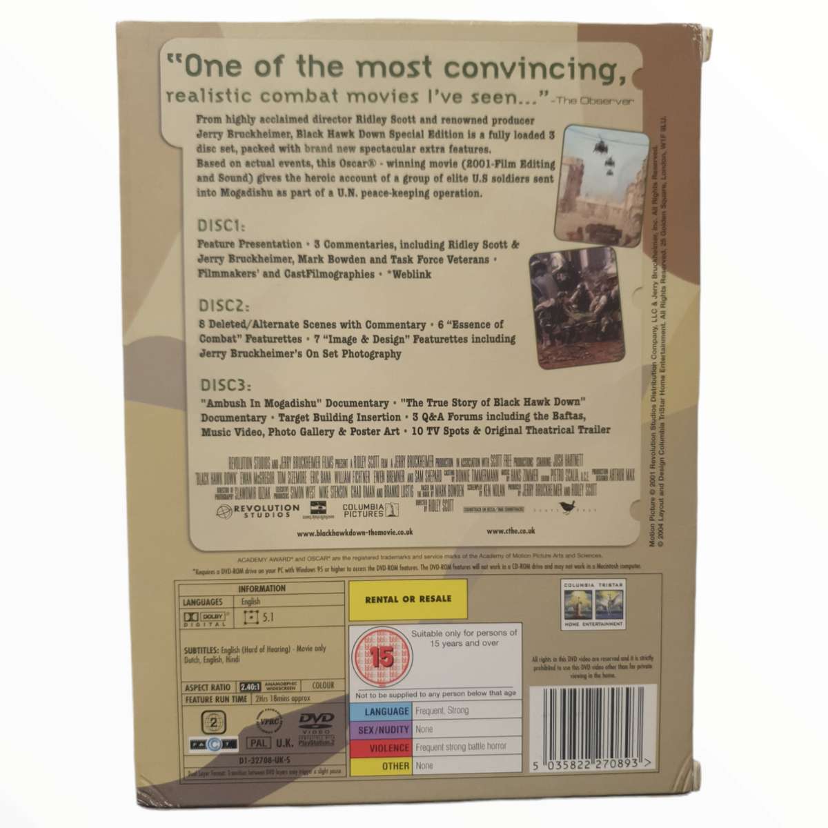 Black Hawk Down - 3 Disc Special Edition DVD