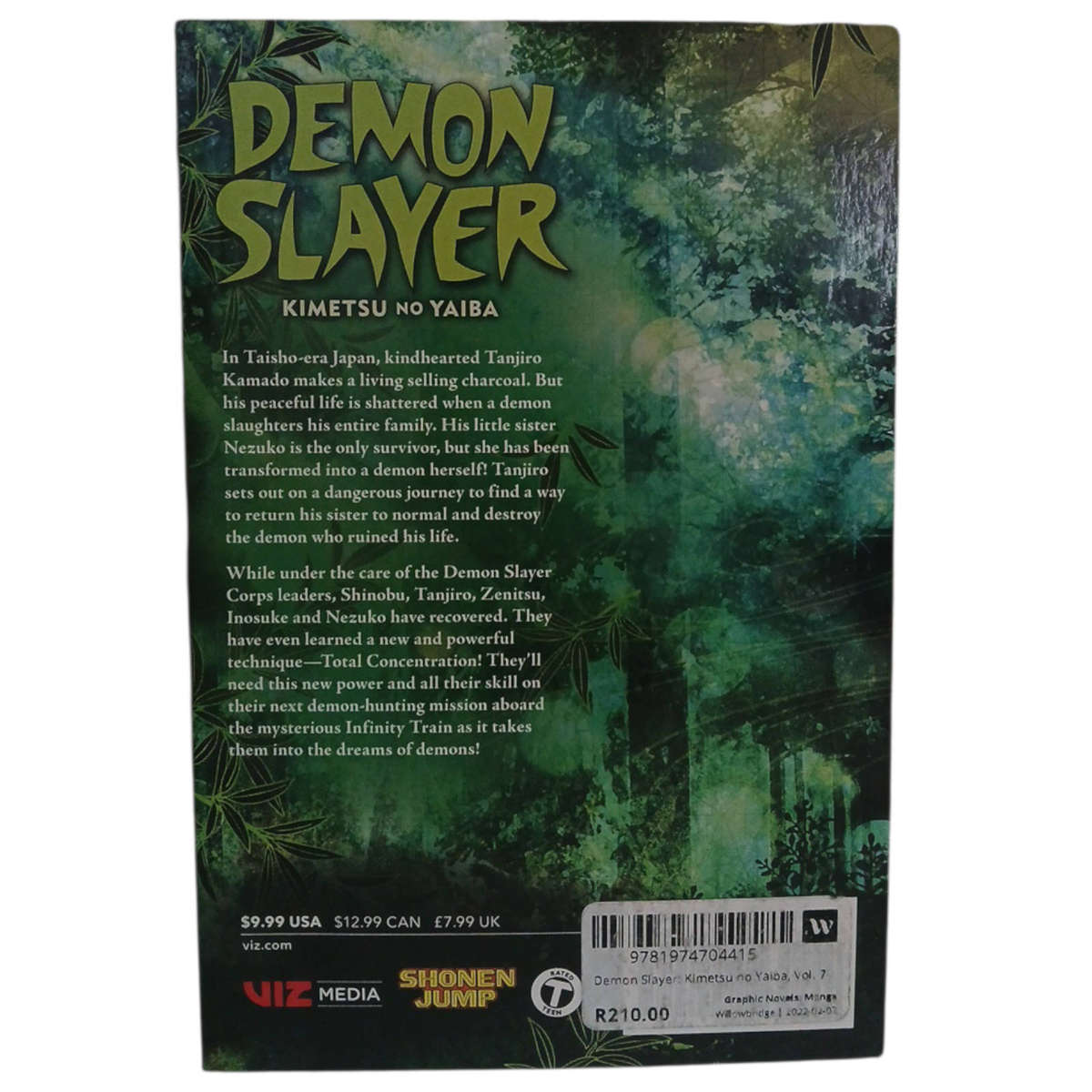 2021 Demon Slayer Kimestu no Yaiba Volume 7 Softcover