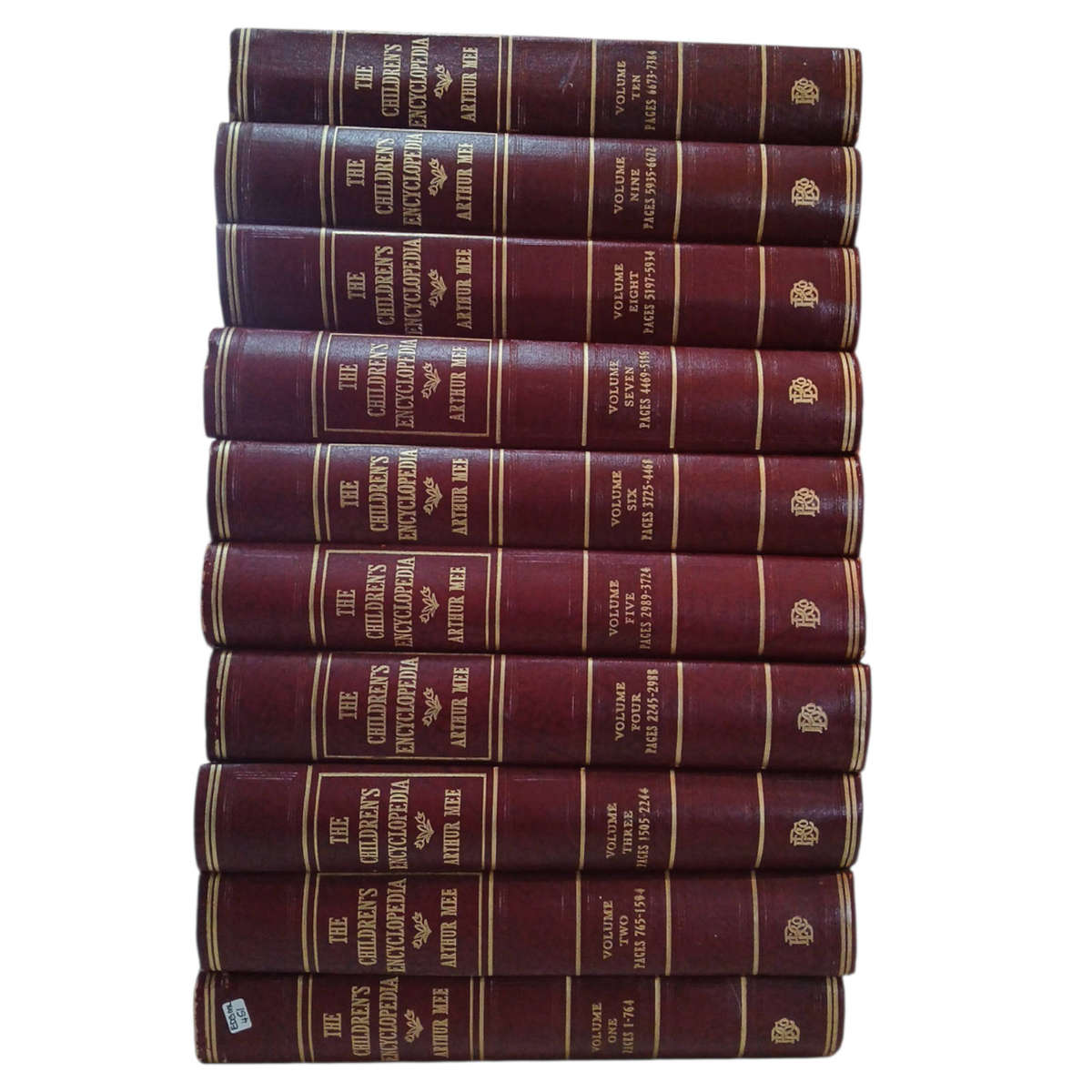 The Children's Encyclopedia 10 Volumes Hardcover w/o Dustjacket
