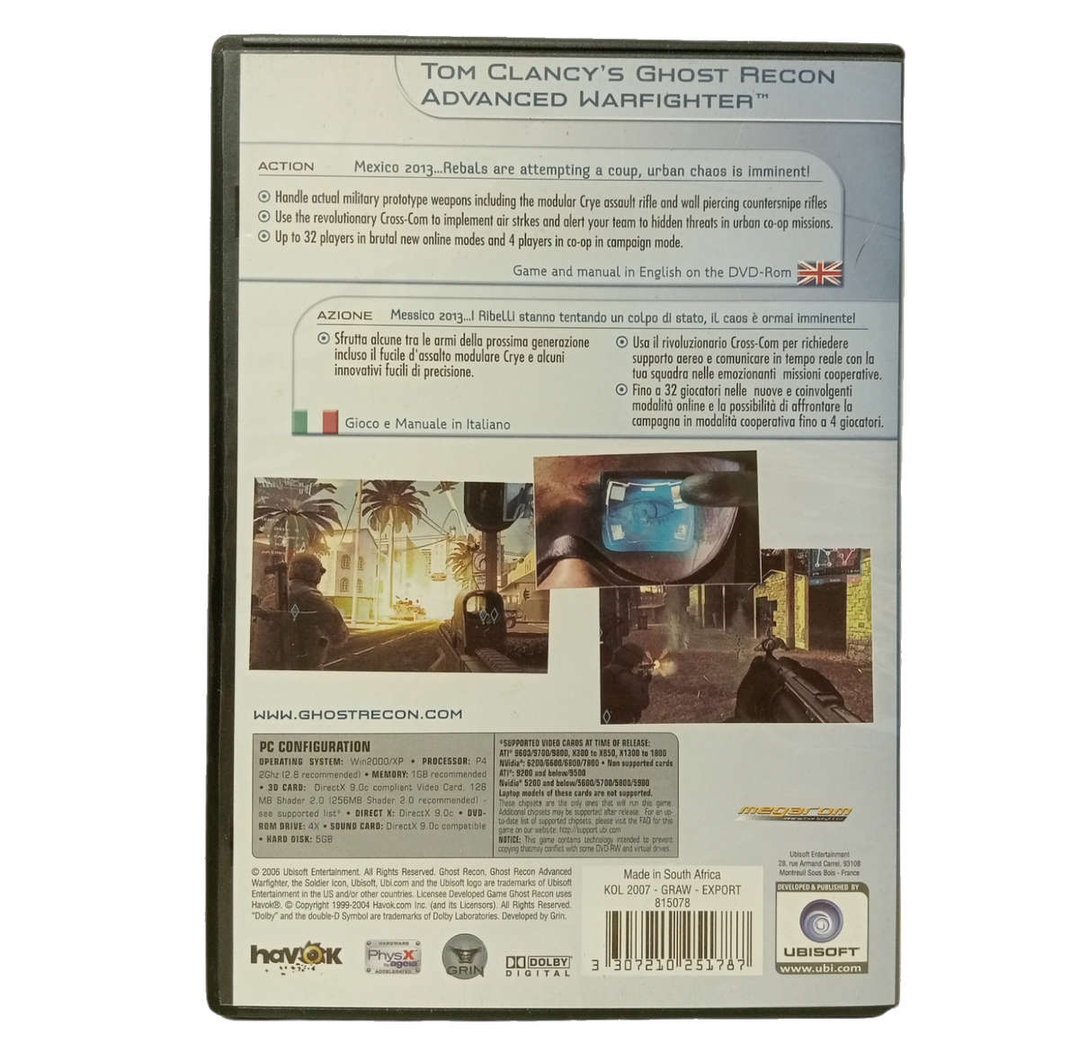 Ghost Recon: Advanced Warfighter PC (DVD)