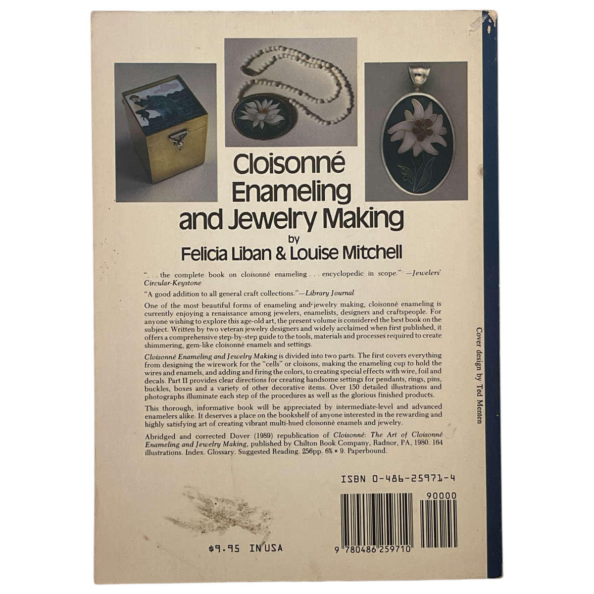 1980 Cloisonne Enameling and Jewelry Making by Felicia Liban & Louise Mitchell Softcover