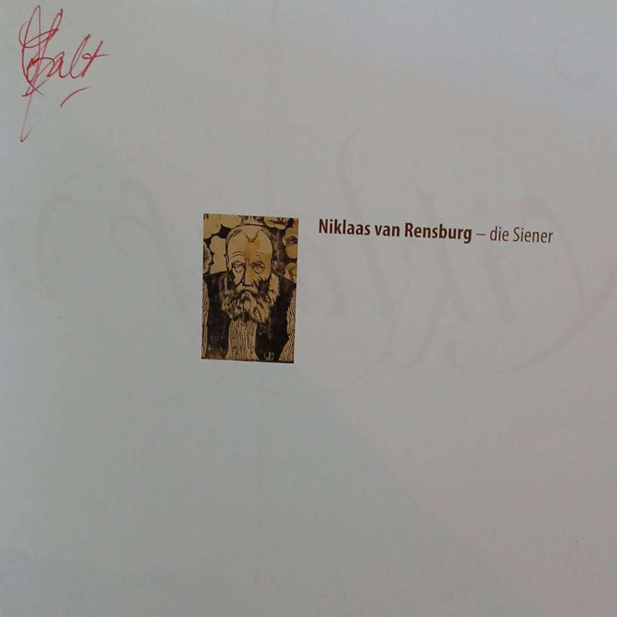 2011 Niklaas vanRensberg, Die Siener by A.W.G Raath Softcover