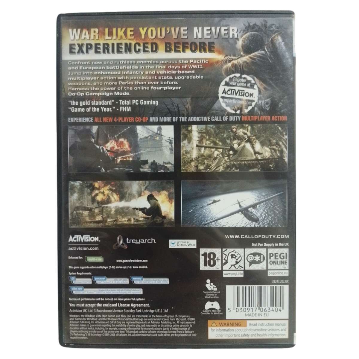 Call Of Duty - World At War PC (DVD)