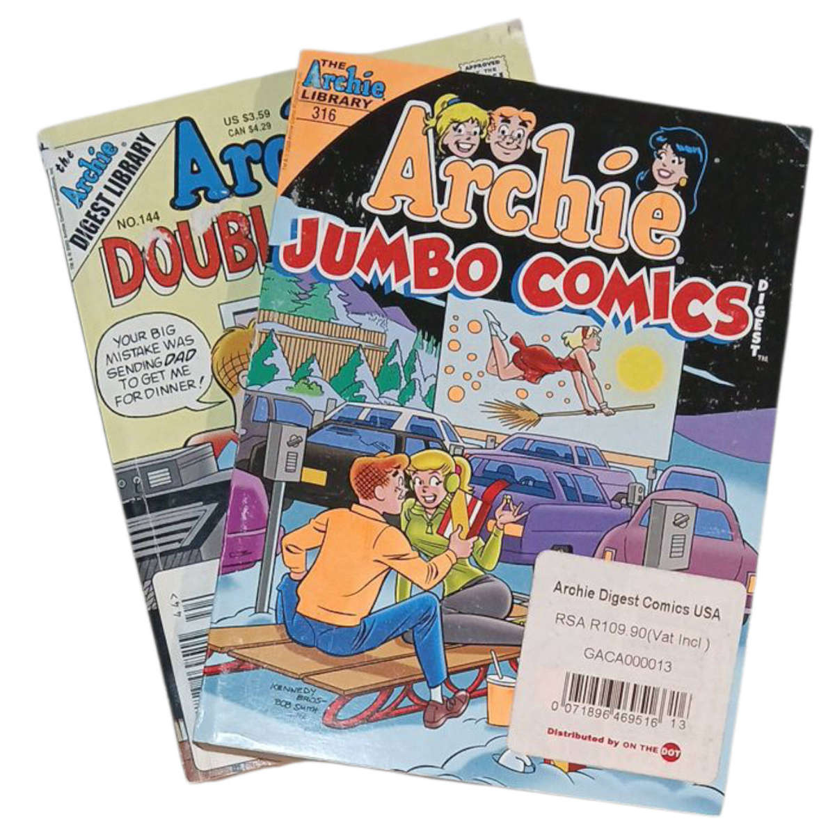Set of Archie Jumbo Comics Digest #316 & Archie's Double Digest no144