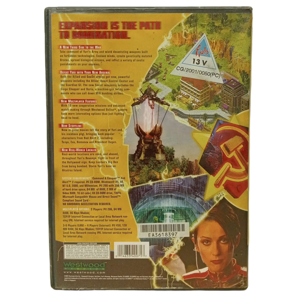 Command & Conquer: Yuri's Return - Red Alert 2 Expansion PC (CD)