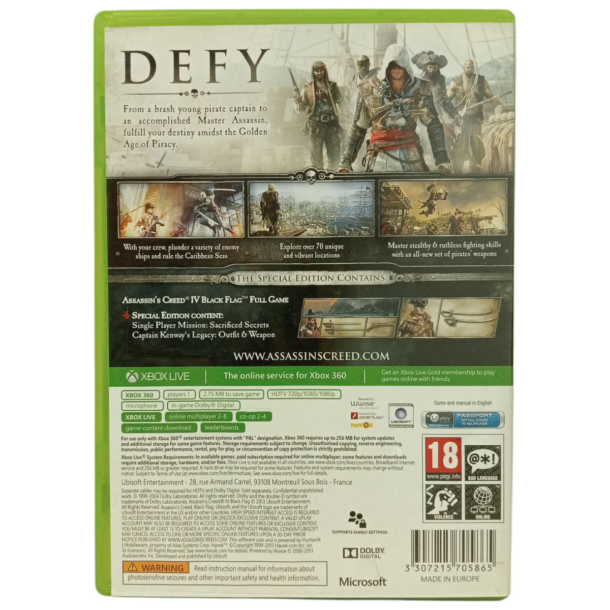 Assassin's Creed IV - Black Flag Xbox 360