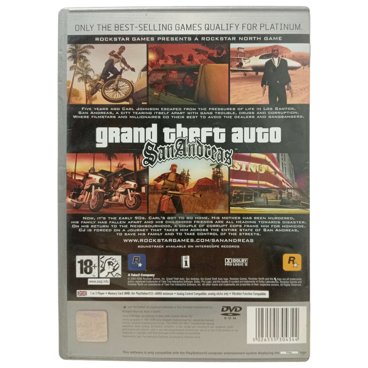 Grand Theft Auto -San Andreas PlayStation 2