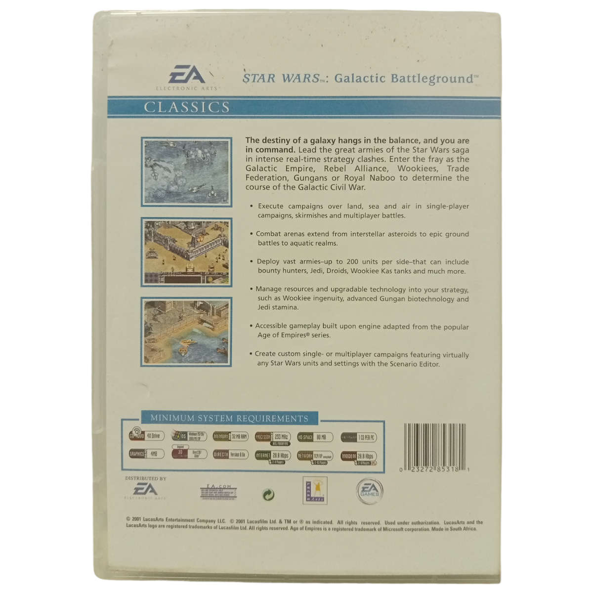 Star Wars - Galactic Battleground PC (CD)