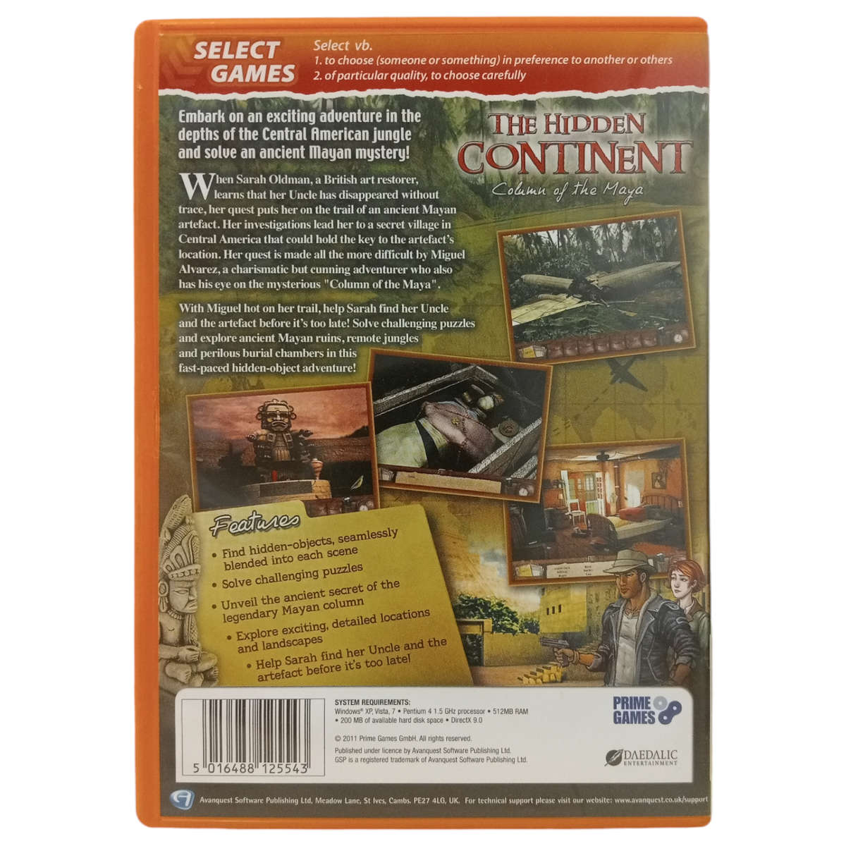 The Hidden Continent - Column Of The Maya PC (CD)
