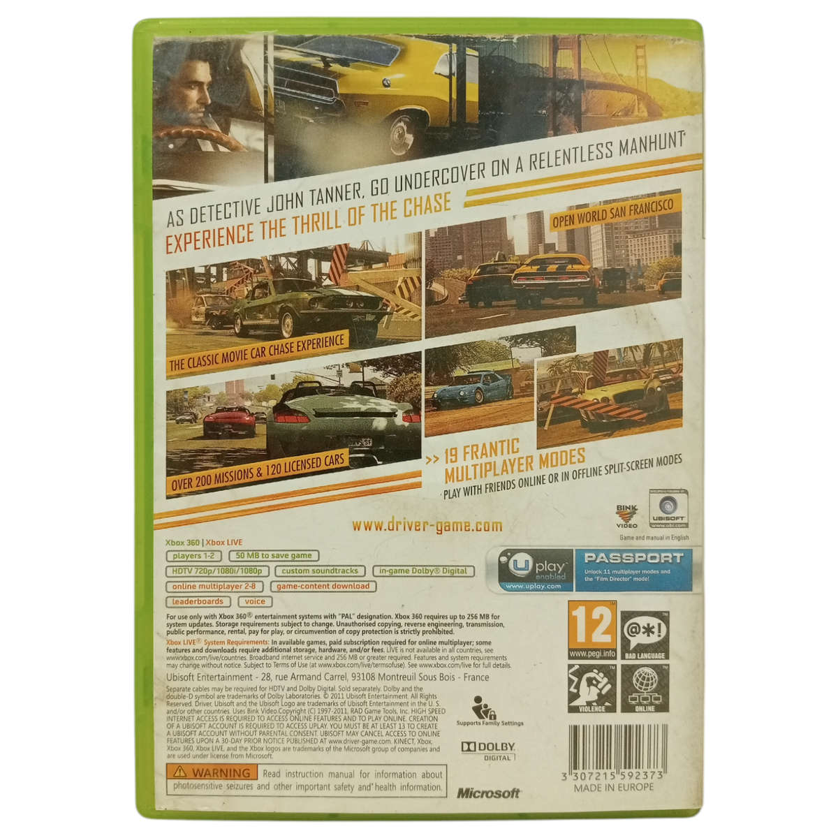 Driver - San Francisco Xbox 360