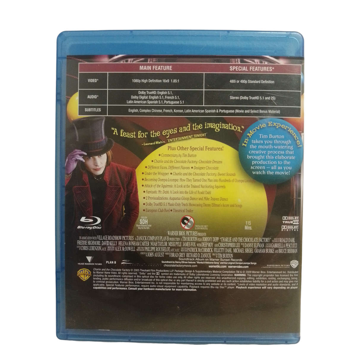 Charlie And The Chocolate Factory Blu-Ray