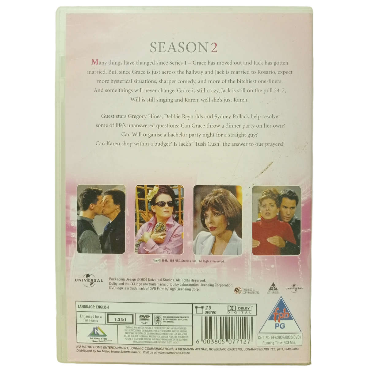 Will & Grace: Season 2 DVD