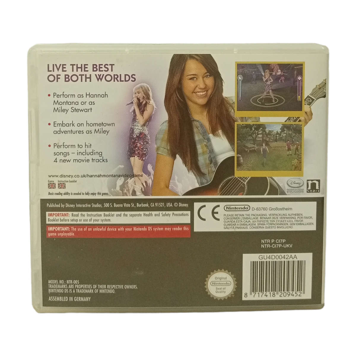 Hannah Montana - The Movie, Nintendo DS