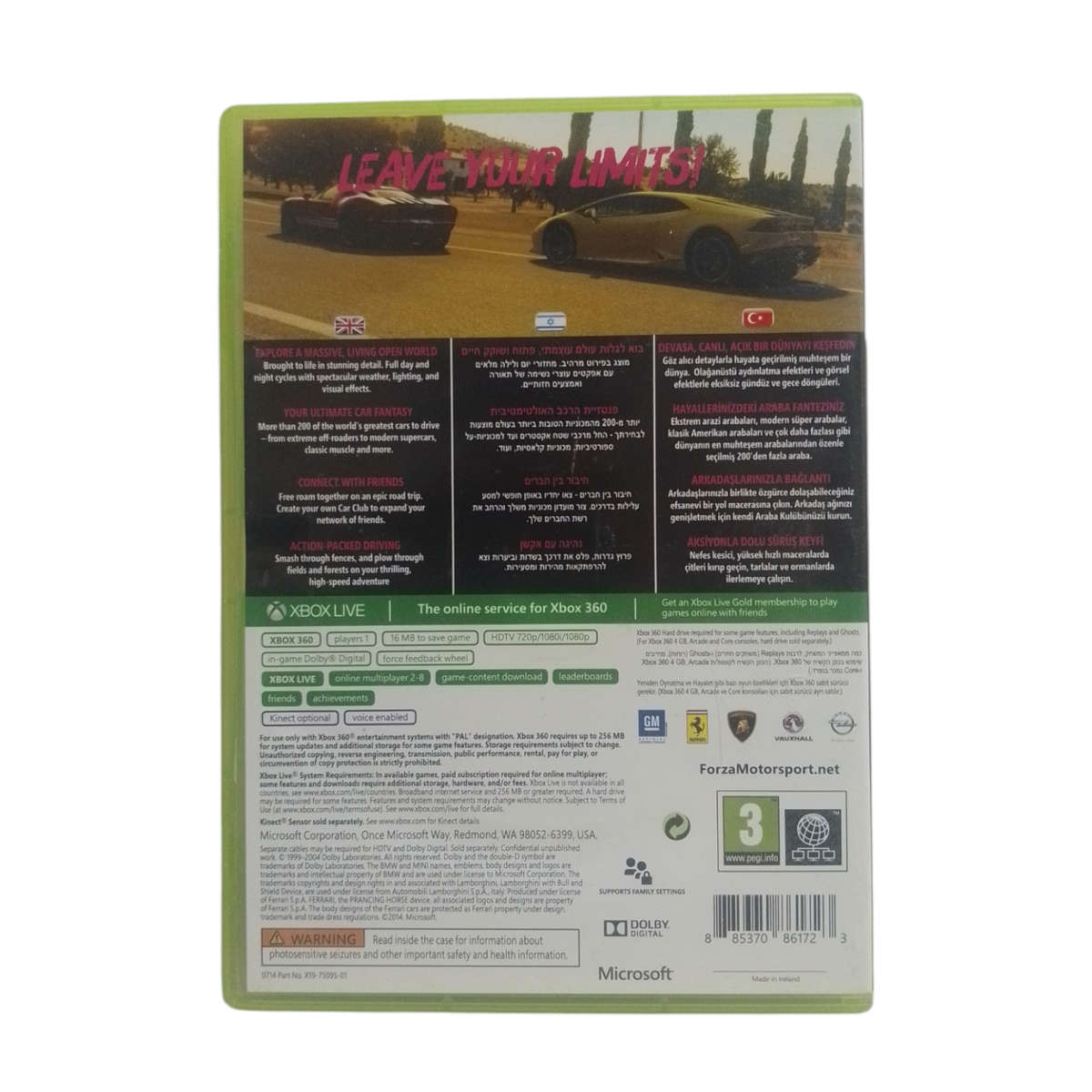 Forza Horizon 2 Xbox 360