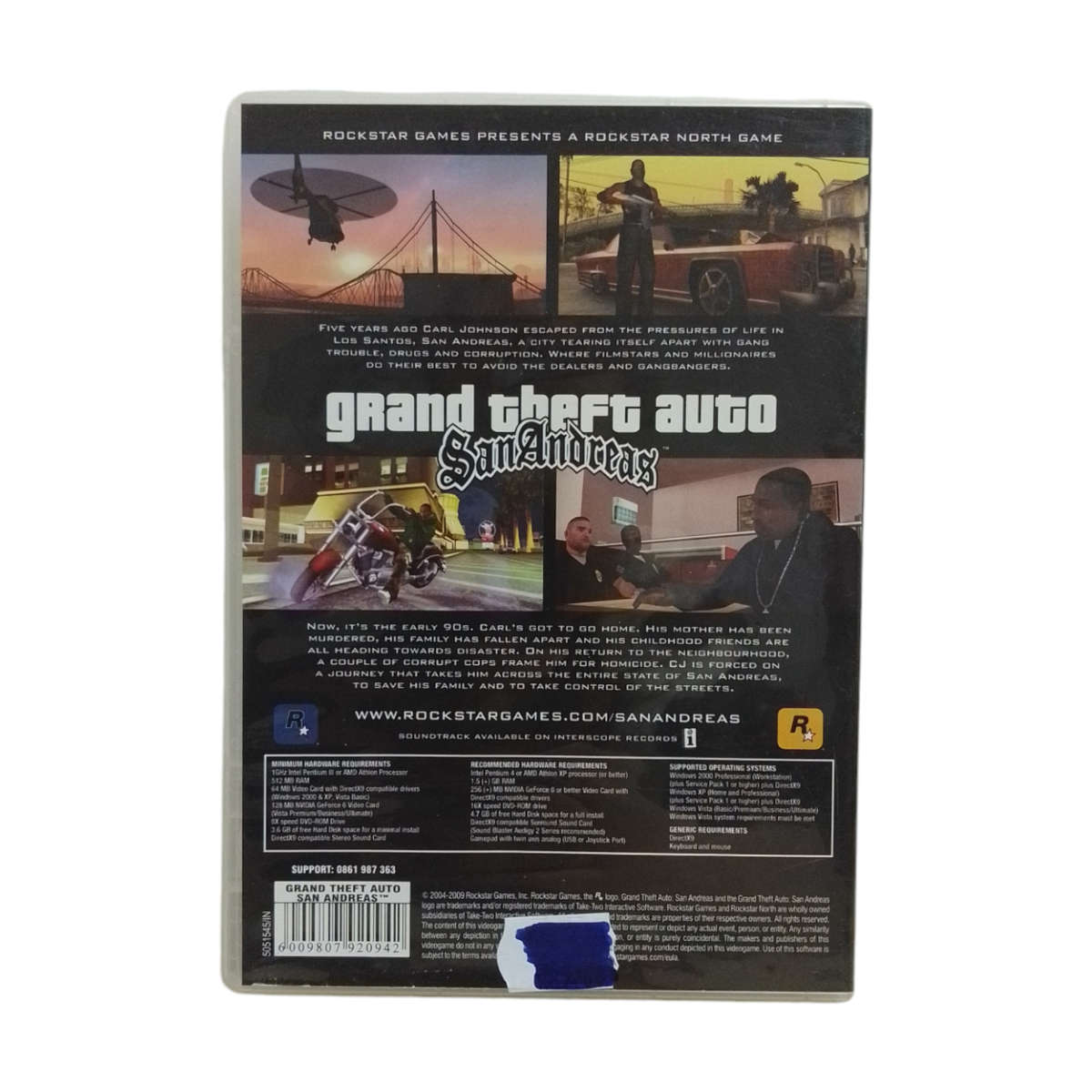 Grand Theft Auto - San Andreas PC (DVD)