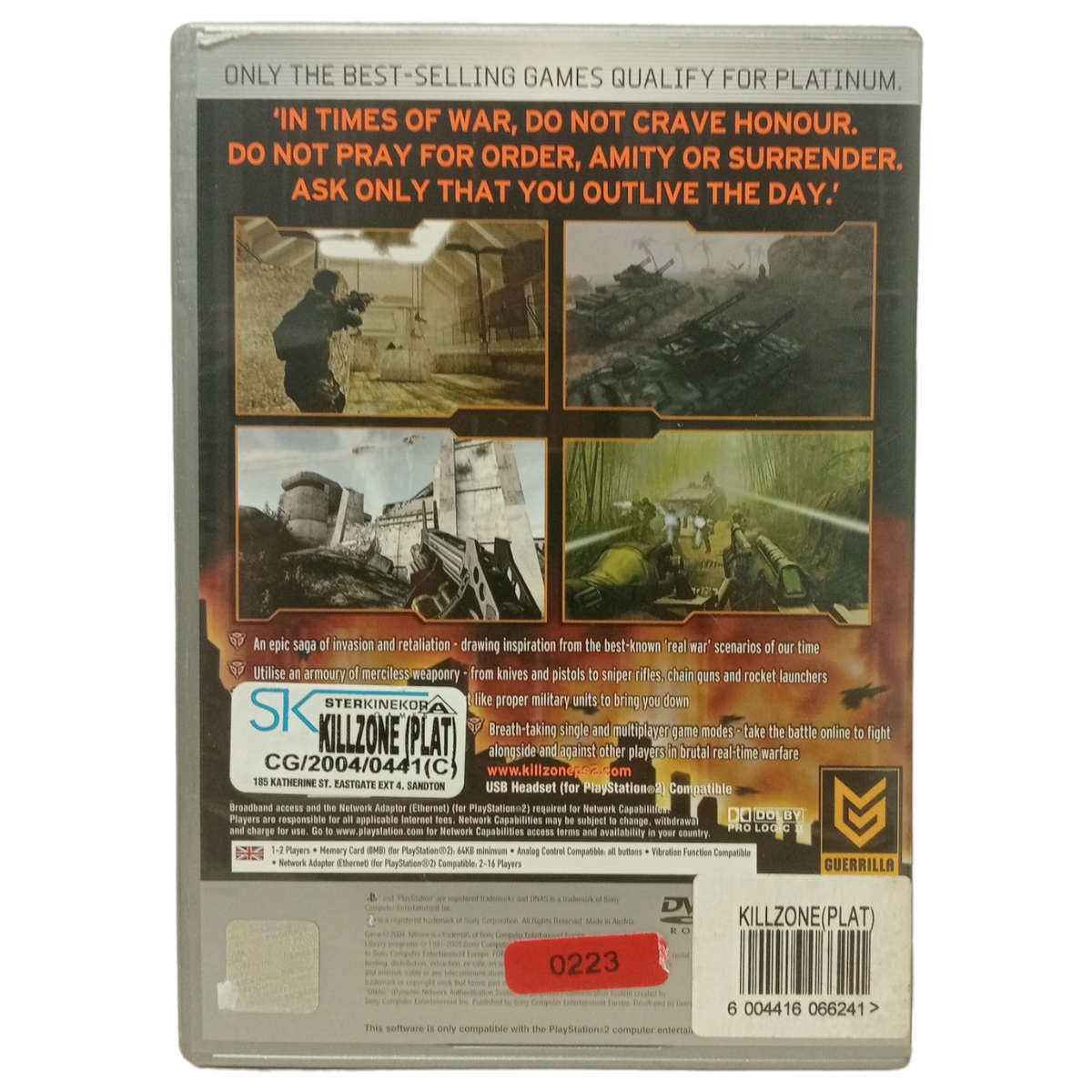 Killzone PlayStation 2