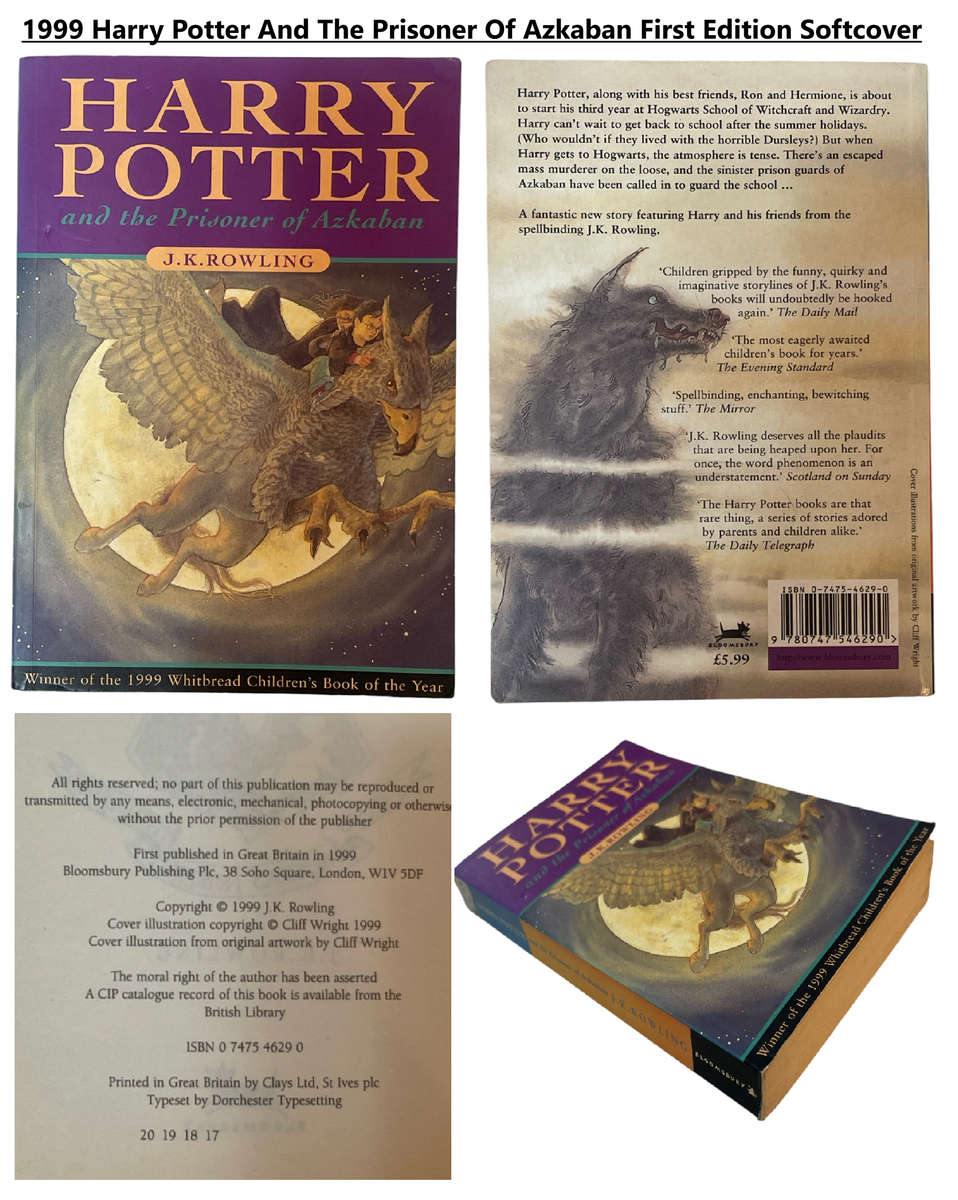 Harry Potter Book 1-7 Set and Harry Potter by J. K. Rowling  1997 Harry Potter And The Philosopher's