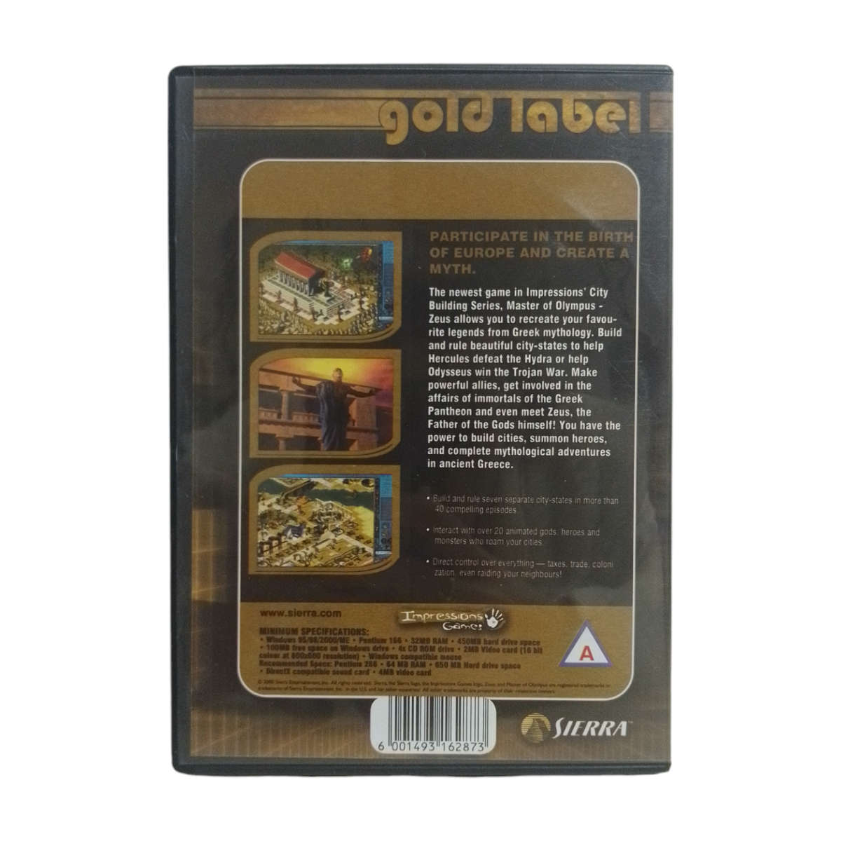 Master Of Olympus - Zeus PC (CD)