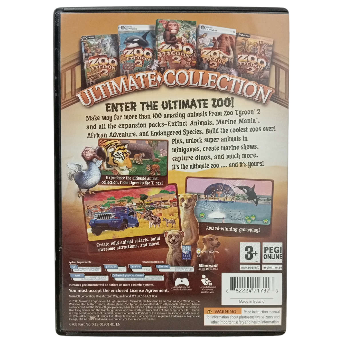 Zoo Tycoon 2 - Ultimate Collection PC (CD)