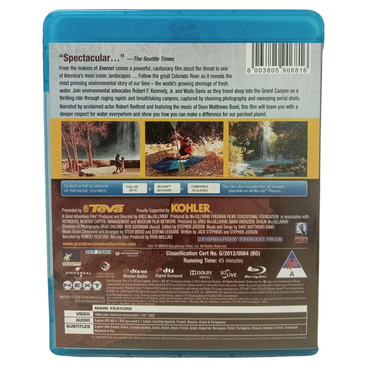 Grand Canyon Adventure - River At Risk Blu-Ray