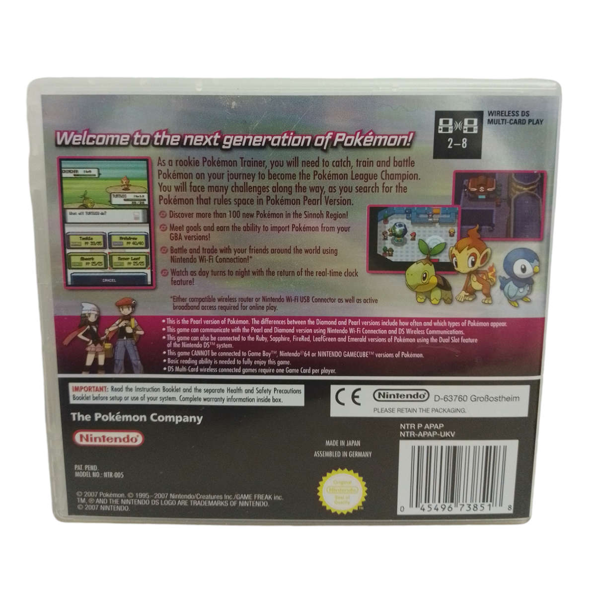 Pokémon - Pearl Version Nintendo DS