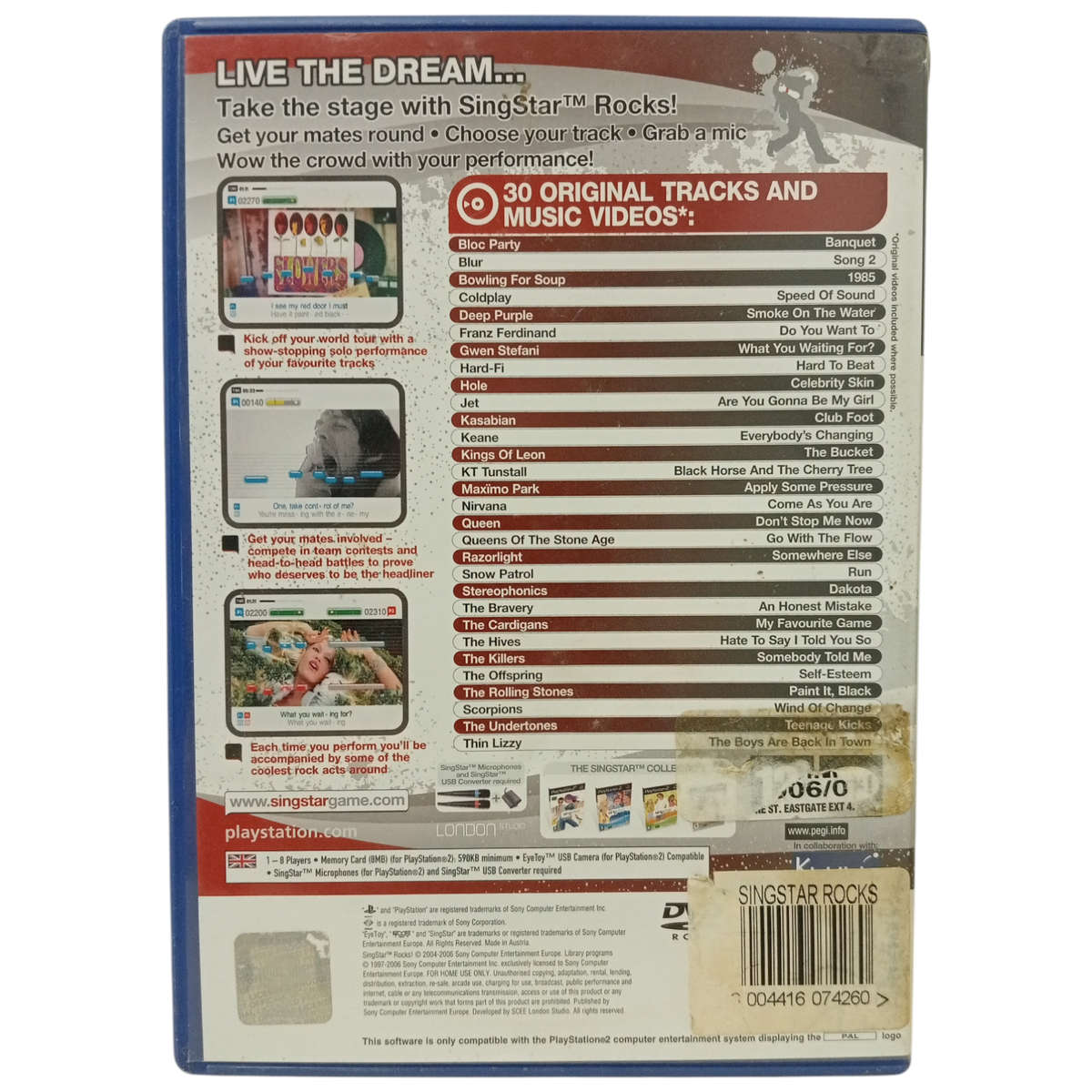 Singstar - Rocks PS 2