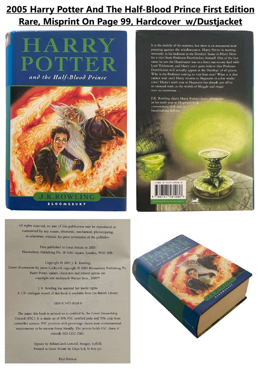 Harry Potter Book 1-7 Set and Harry Potter And The Cursed Child by J. K. Rowling  1997 Harry Potter