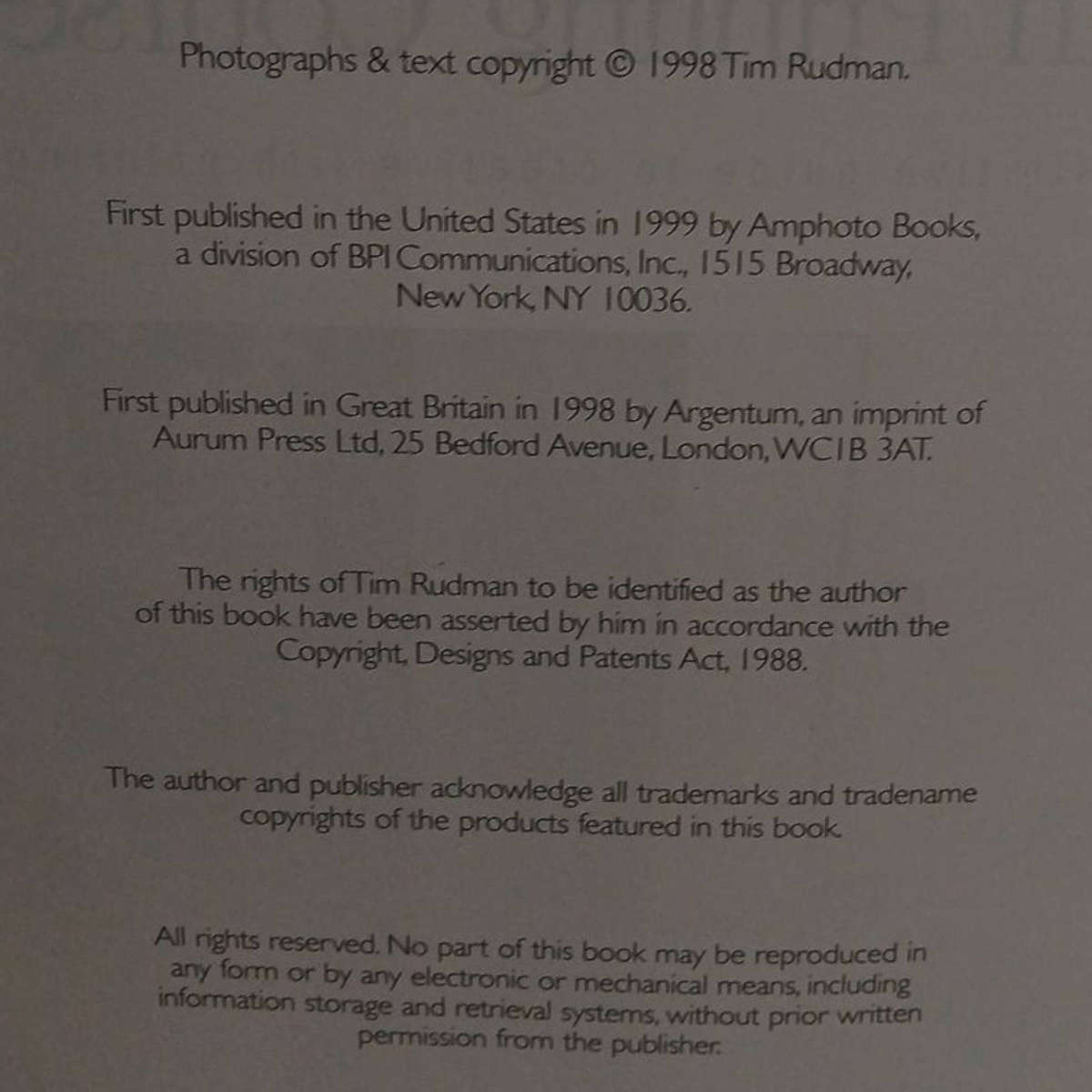 1999 The Master Photographer's Lith Printing Course, A Definition Guide to Creative Lith Printing by