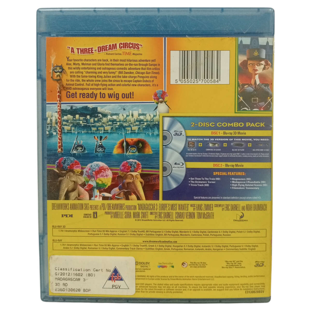 Madagascar 3 - Europe's Most Wanted Blu-Ray