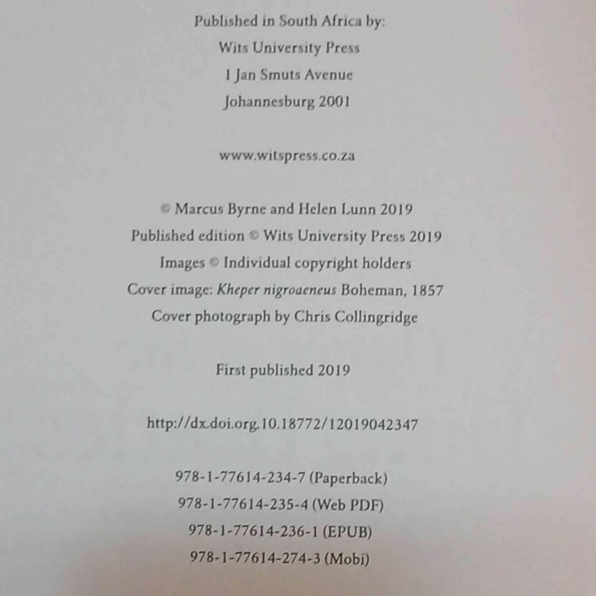 2019 Dance of the Dung Beetles, Their role in our changing world By Marcus Byrne and Helen Lunn Soft