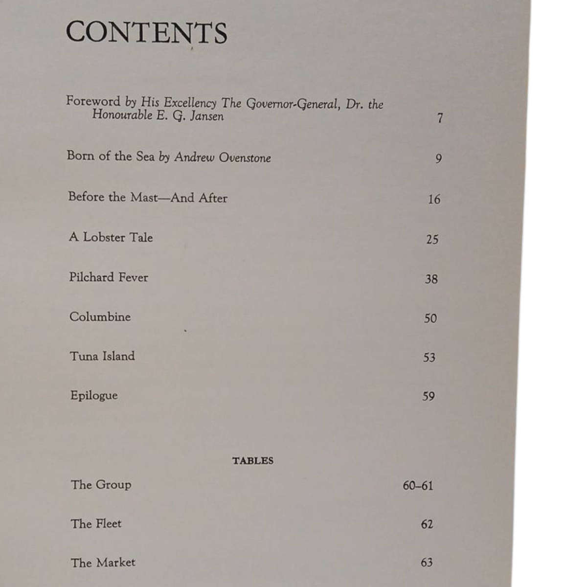 1958 Overstones, A Story of the Sea by Fraser Gill and Roman Waher Hardcover w/o Dustjacket