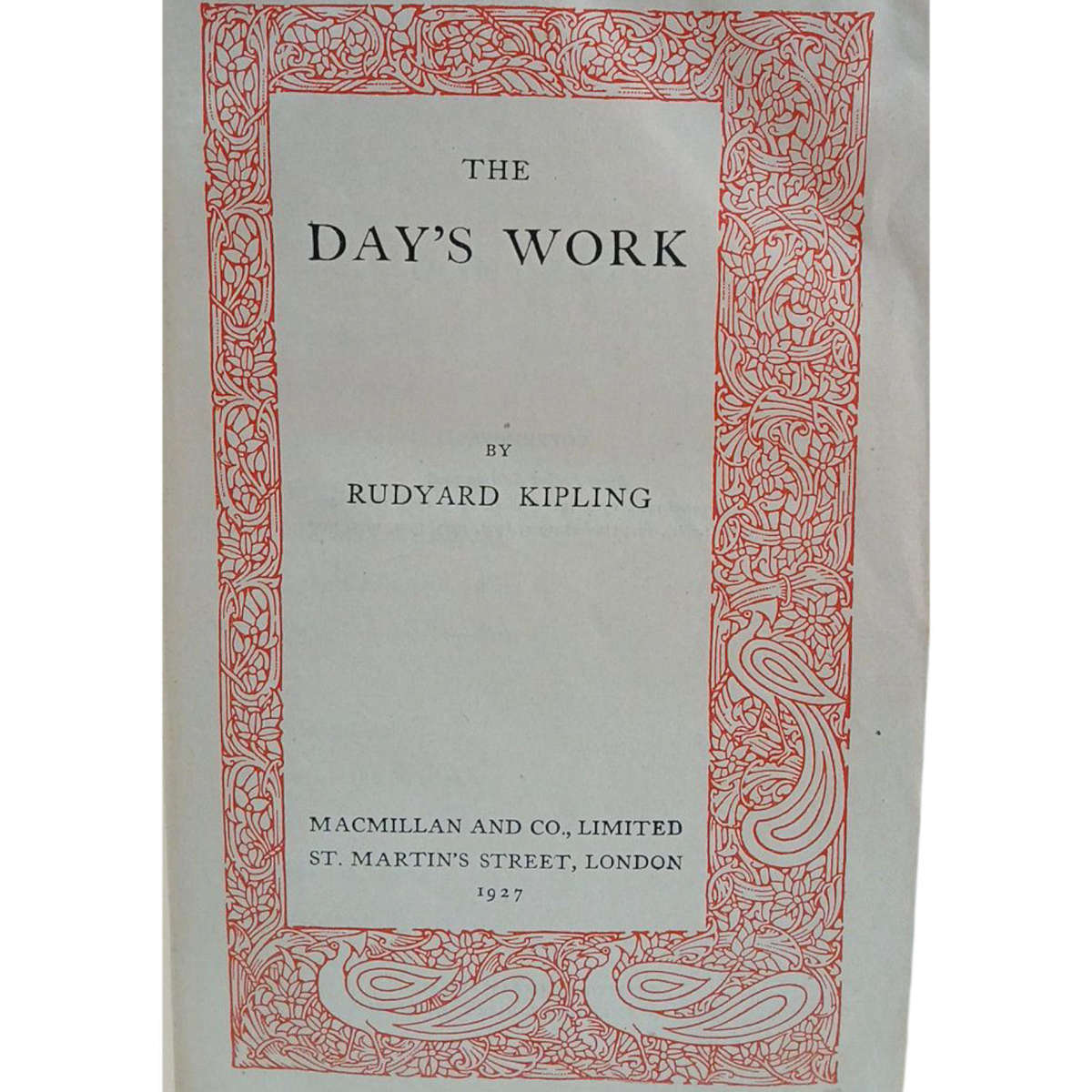 1927 The Day's Work Pocket Edition By Rudyard Kipling Hardcover w/o Dustjacket
