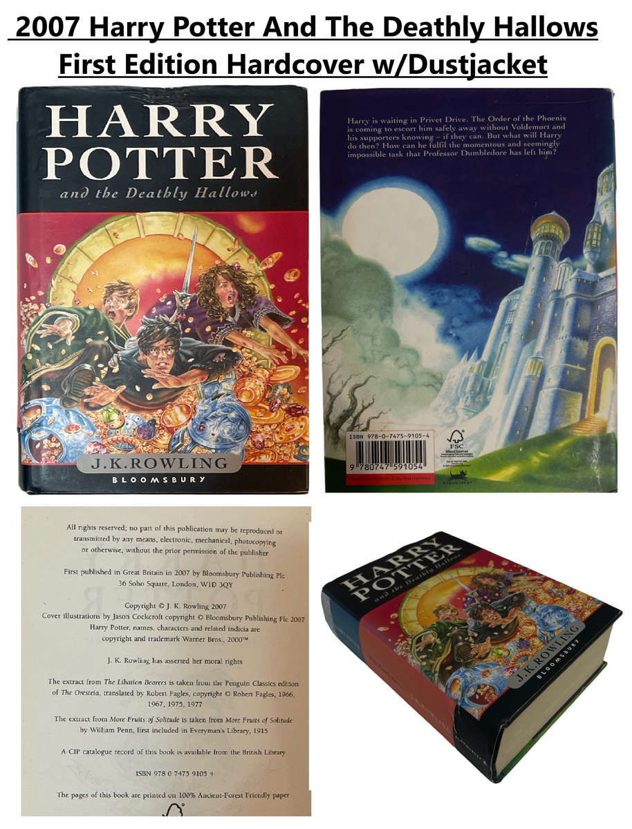 Harry Potter Book 1-7 Set and Harry Potter by J. K. Rowling  1997 Harry Potter And The Philosopher's