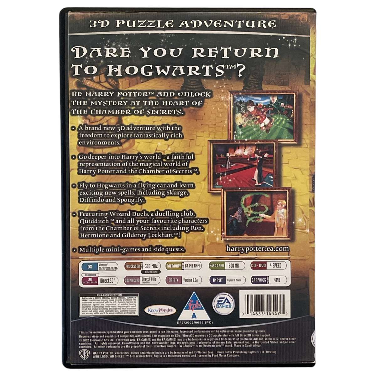 Harry Potter And The Chamber Of Secrets PC (CD)