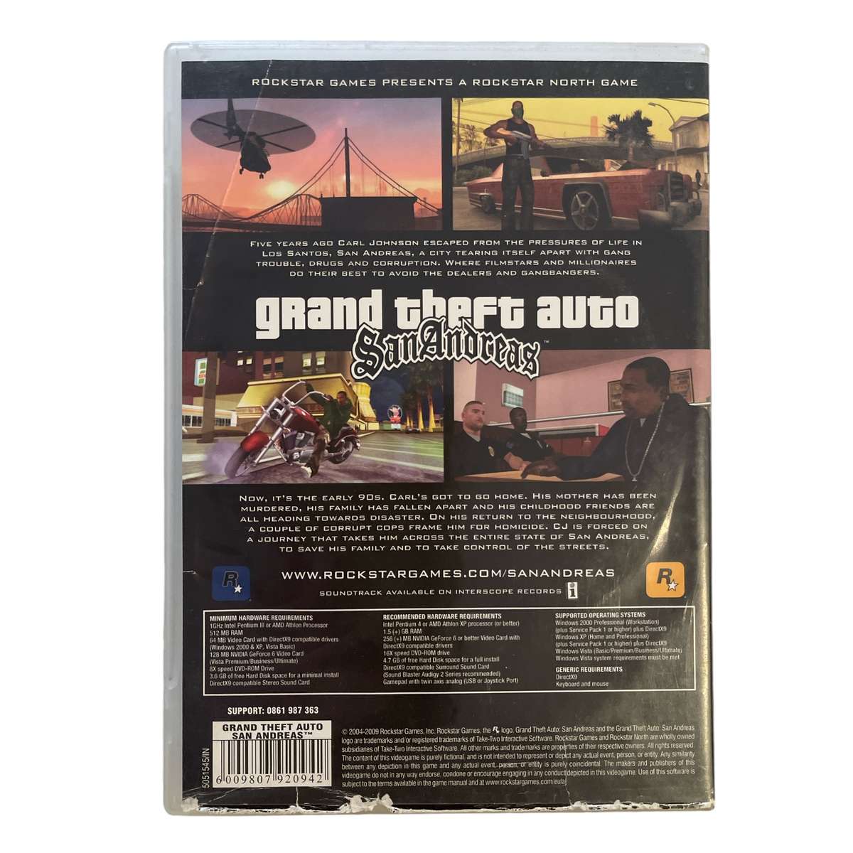 Grand Theft Auto - San Andreas PC (DVD)